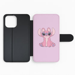 Sitting Down - Pink Alien Flip Phone Case