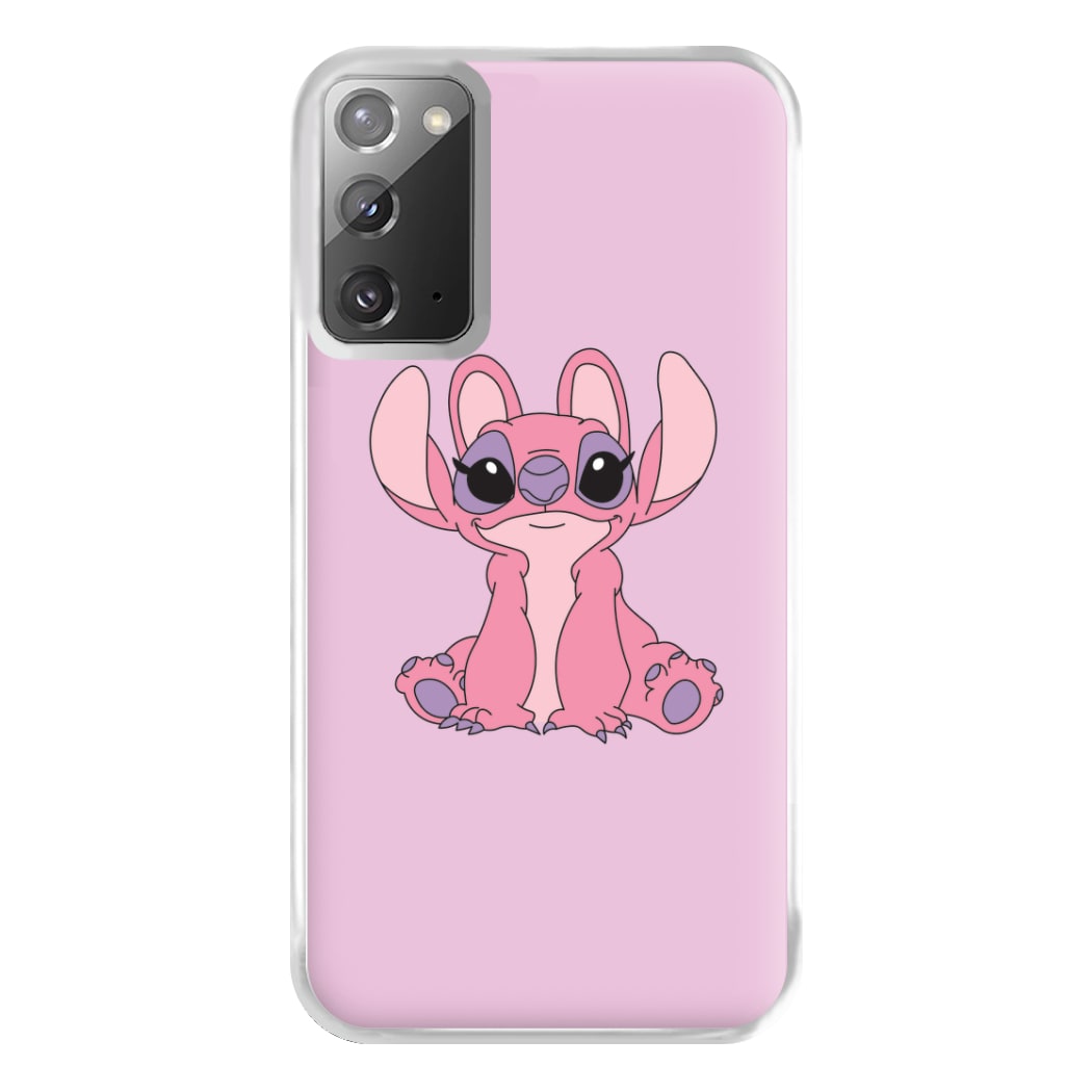 Sitting Down - Pink Alien Phone Case for Galaxy Note 20 Ultra