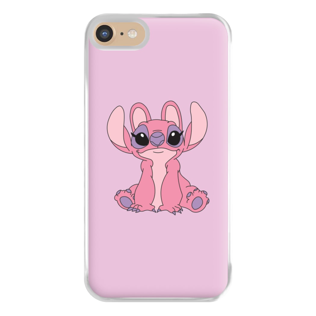 Sitting Down - Pink Alien Phone Case for iPhone 6 / 7 / 8 / SE