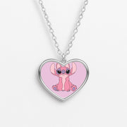 Sitting Down - Pink Alien Necklace 3