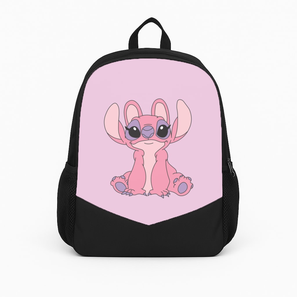 Sitting Down - Pink Alien Backpack