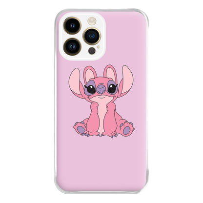 Sitting Down - Pink Alien Phone Case for iPhone 14 Pro Max