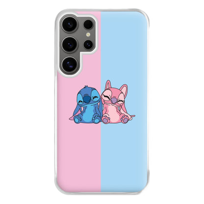 Best Friends - Pink Alien Phone Case for Galaxy S24 Ultra