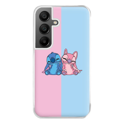 Best Friends - Pink Alien Phone Case for Galaxy A55