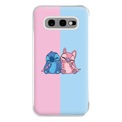 Best Friends - Pink Alien Phone Case for Galaxy S10e