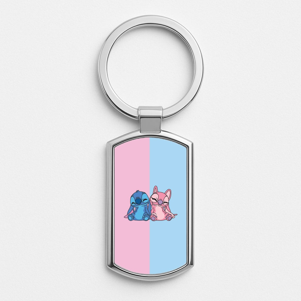 Best Friends - Pink Alien Luxury Keyring