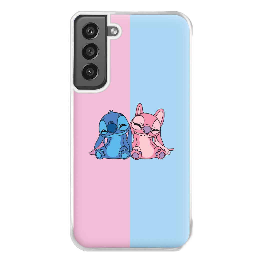 Best Friends - Pink Alien Phone Case for Galaxy S21FE