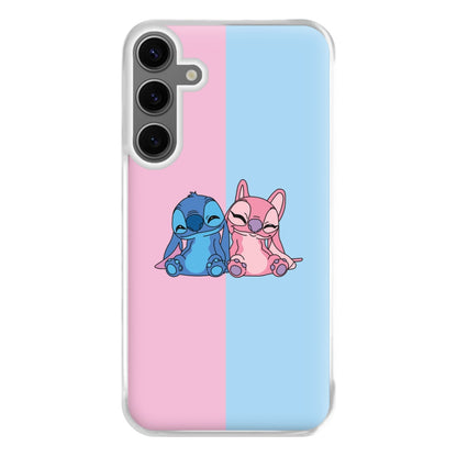 Best Friends - Pink Alien Phone Case for Galaxy S24FE