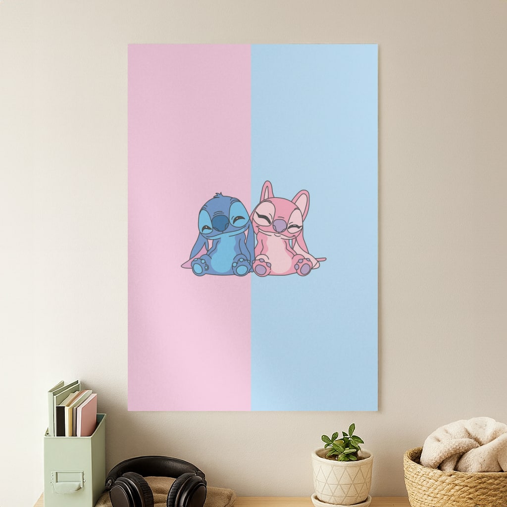 Best Friends - Pink Alien Poster