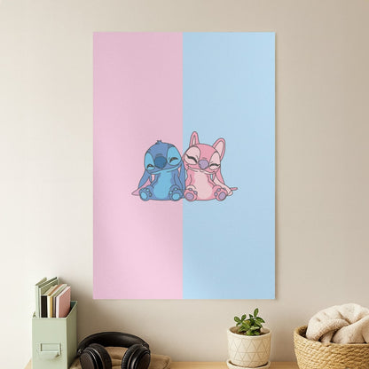 Best Friends - Pink Alien Poster