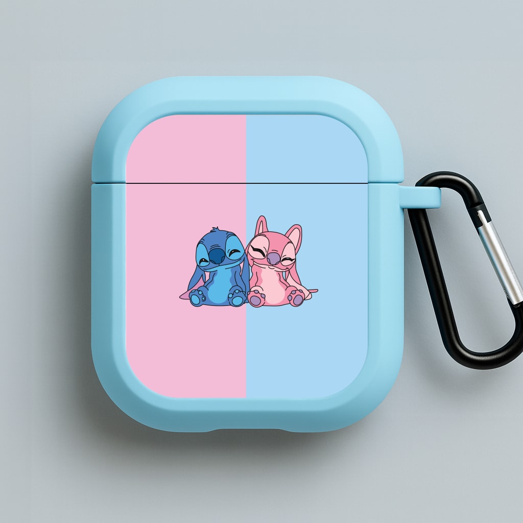 Best Friends - Pink Alien Blue AirPods Case
