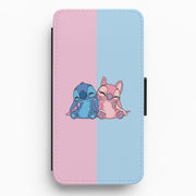 Best Friends - Pink Alien Flip / Wallet Phone Case 1