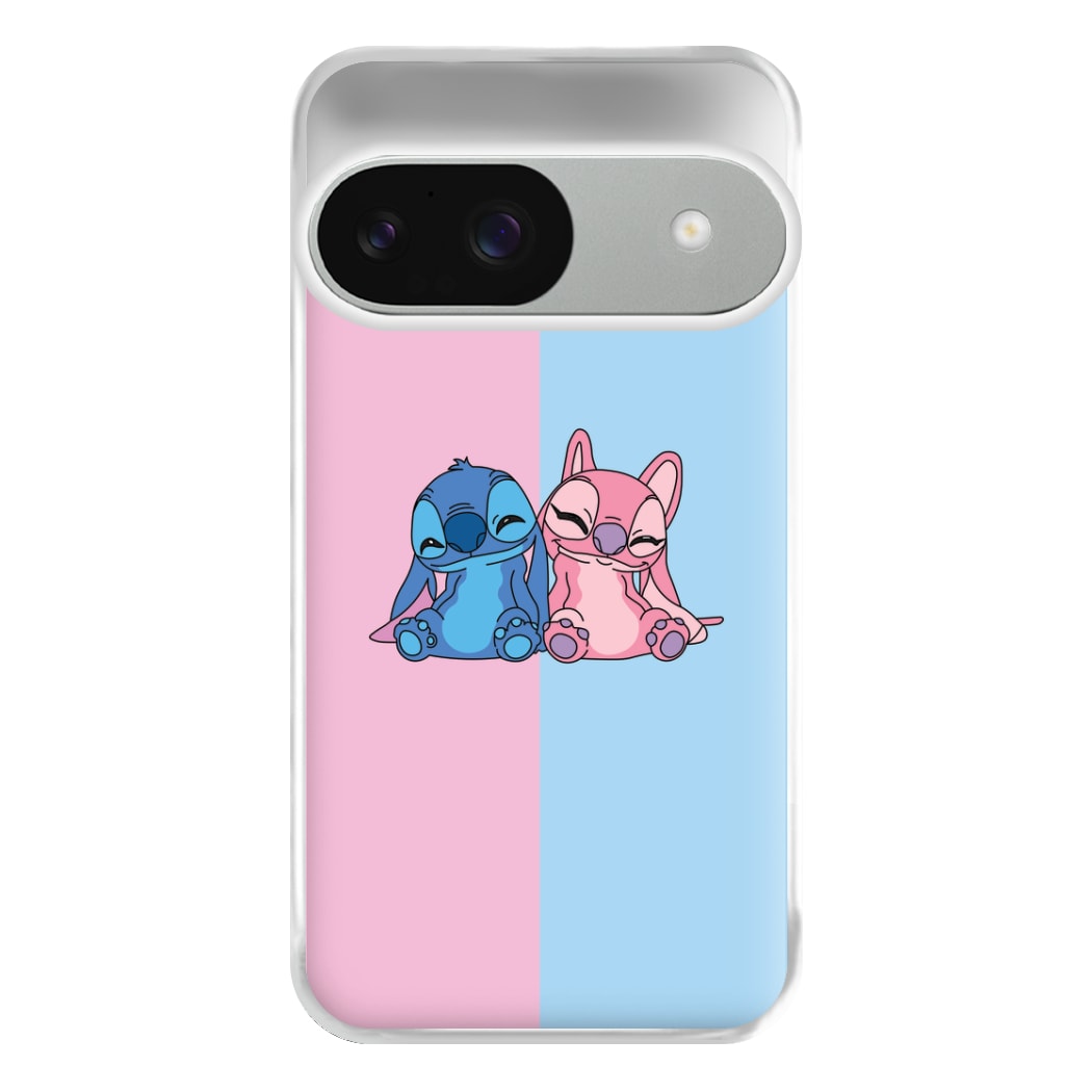 Best Friends - Pink Alien Phone Case for Google Pixel 9 / 9 Pro