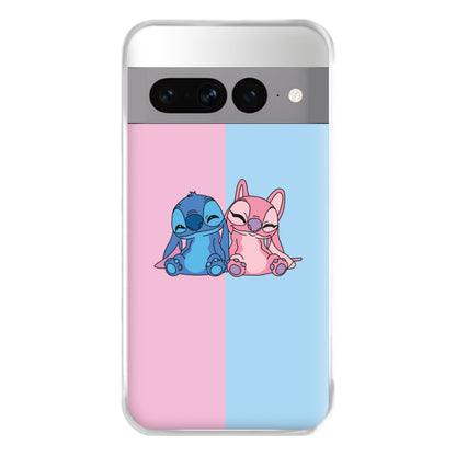 Best Friends - Pink Alien Phone Case for Google Pixel 7 Pro