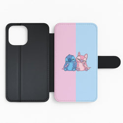 Best Friends - Pink Alien Flip Phone Case