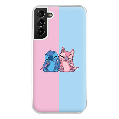 Best Friends - Pink Alien Phone Case for Galaxy S21 Plus