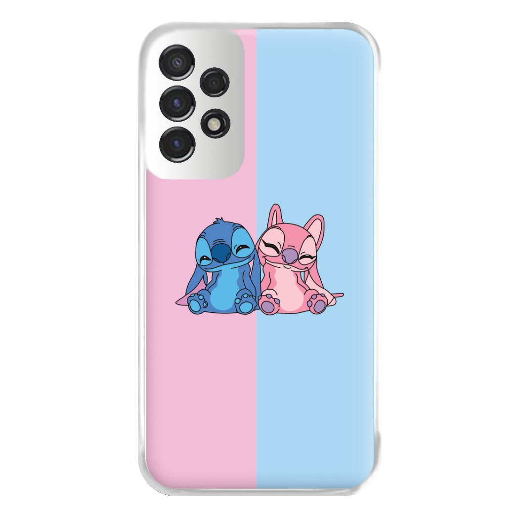 Best Friends - Pink Alien Phone Case for Galaxy A53