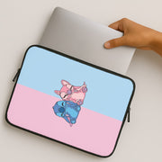 Best Friends - Pink Alien Laptop Sleeve 2