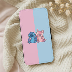 Best Friends - Pink Alien Wallet Phone Case