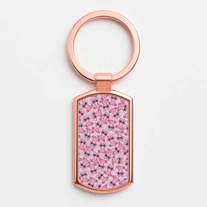 Angel Pink Alien Pattern Luxury Keyring