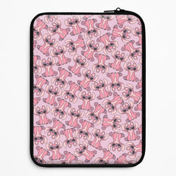 Angel Pink Alien Pattern Laptop Sleeve