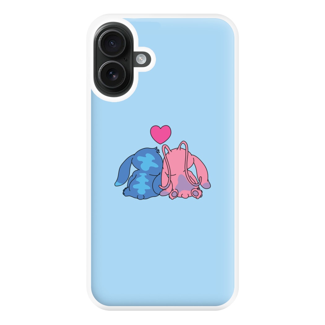 In Love - Pink Alien Phone Case for iPhone 16 Plus