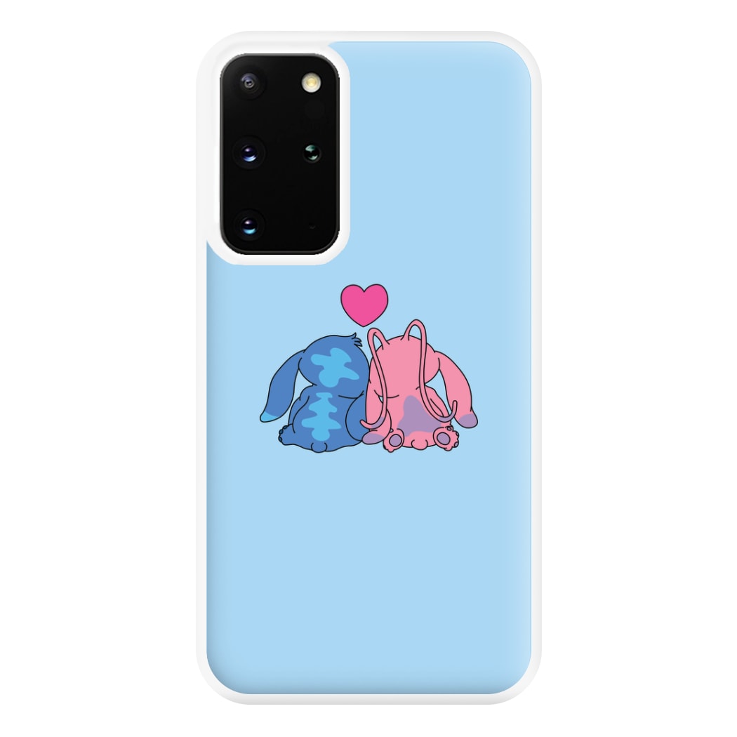 In Love - Pink Alien Phone Case for Galaxy S20 Plus