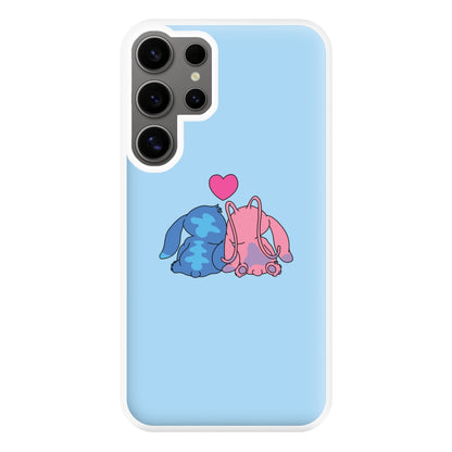 In Love - Pink Alien Phone Case for Galaxy S24 Ultra