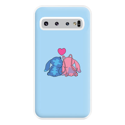 In Love - Pink Alien Phone Case for Galaxy S10 Plus