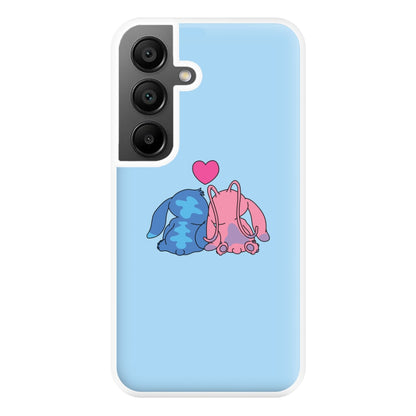 In Love - Pink Alien Phone Case for Galaxy A55