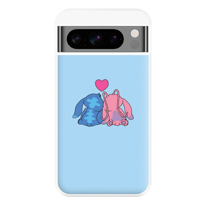 In Love - Pink Alien Phone Case for Google Pixel 8 Pro