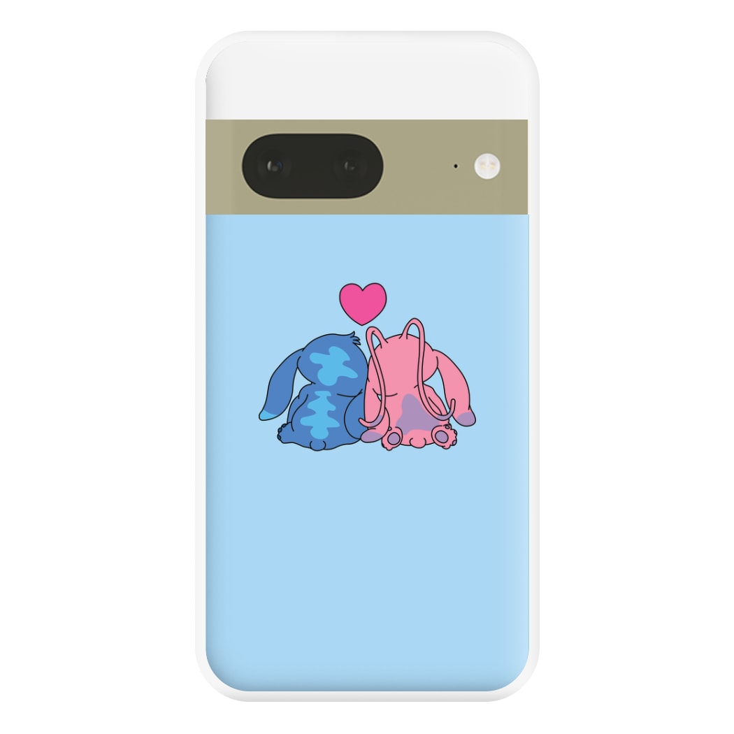 In Love - Pink Alien Phone Case for Google Pixel 7a