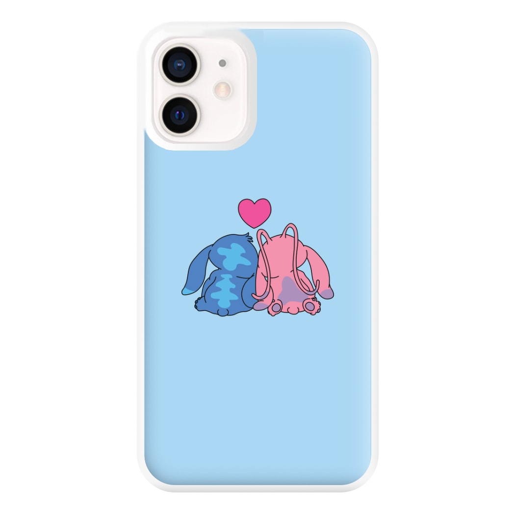 In Love - Pink Alien Phone Case for iPhone 12 Mini