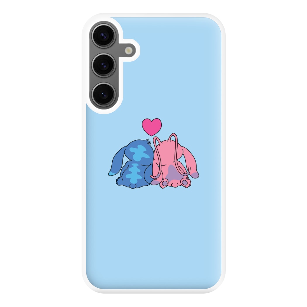 In Love - Pink Alien Phone Case for Galaxy S24FE