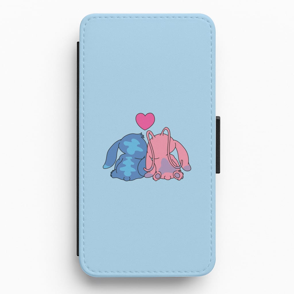 In Love - Pink Alien Flip / Wallet Phone Case