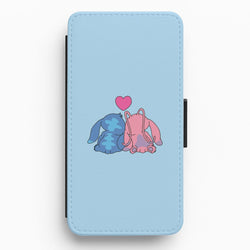 In Love - Pink Alien Flip / Wallet Phone Case