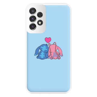 In Love - Pink Alien Phone Case for Galaxy A53