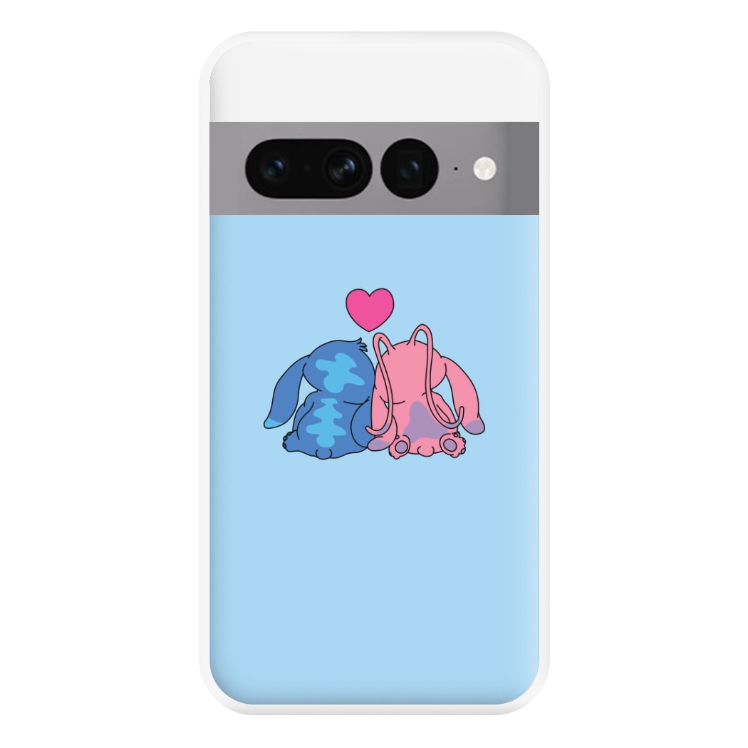 In Love - Pink Alien Phone Case for Google Pixel 7 Pro