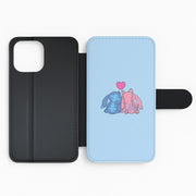 In Love - Pink Alien Flip / Wallet Phone Case 2