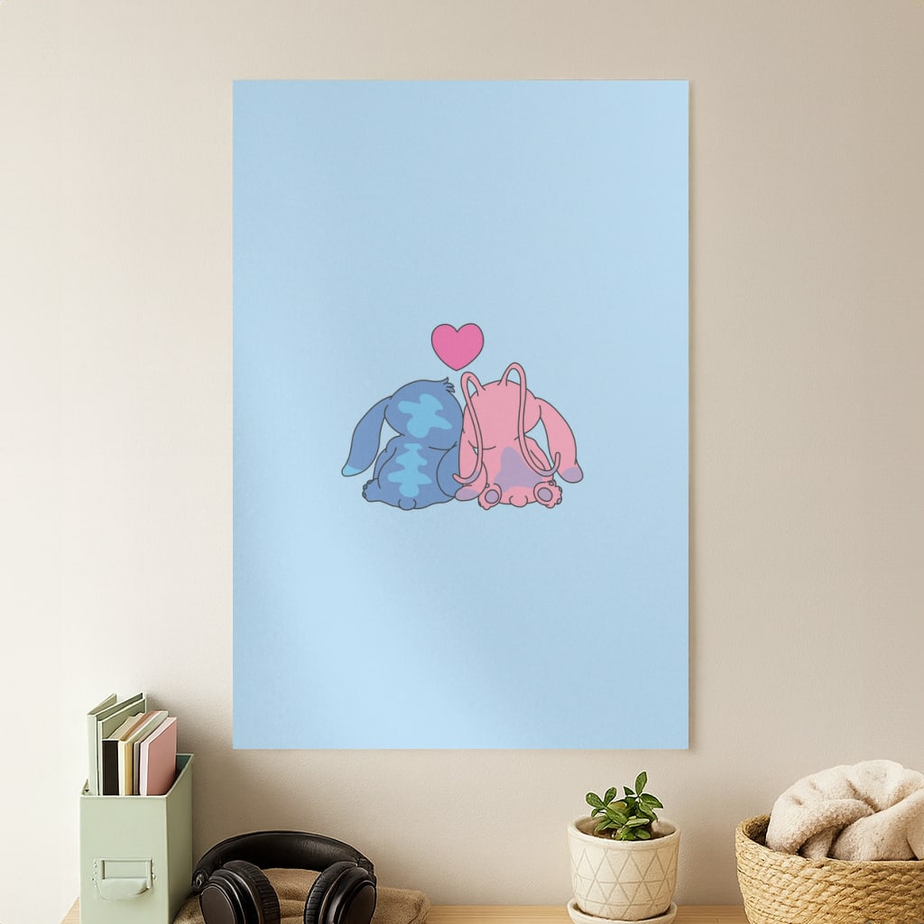 In Love - Pink Alien Poster