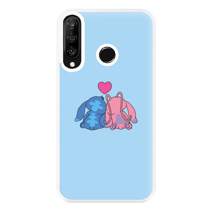 In Love - Pink Alien Phone Case for Huawei P30 Lite