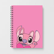 Holding Heart - Pink Alien Notebook 1