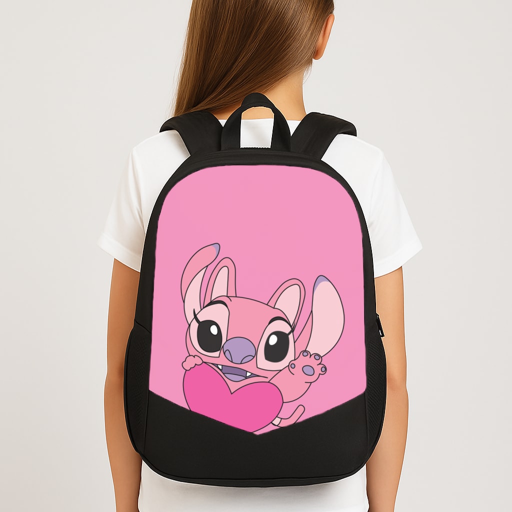 Holding Heart - Pink Alien Backpack