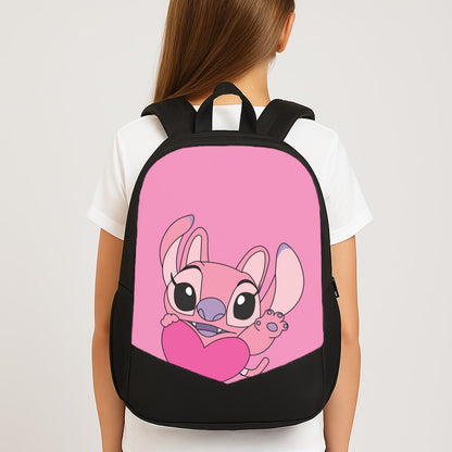Holding Heart - Pink Alien Backpack