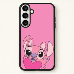 Holding Heart - Pink Alien Phone Case for Galaxy S26 Plus