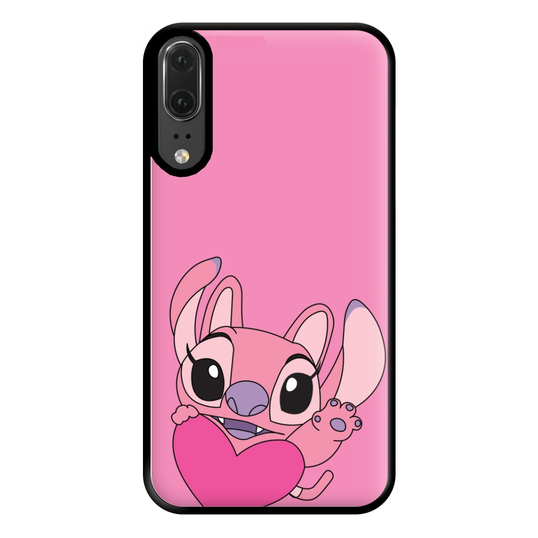 Holding Heart - Pink Alien Phone Case for Huawei P20