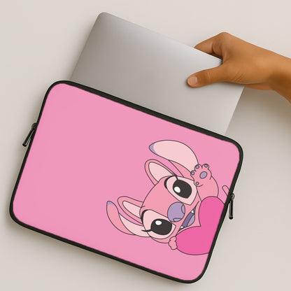 Holding Heart - Pink Alien MacBook Case