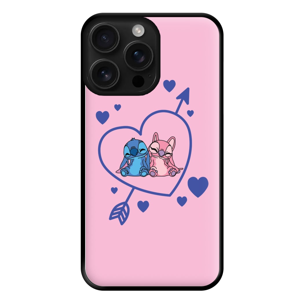 Arrow Heart - Pink Alien Phone Case for iPhone 16 Pro Max