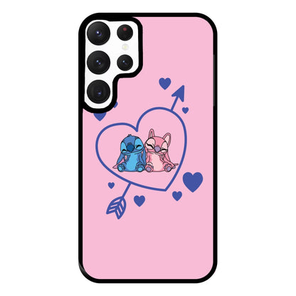 Arrow Heart - Pink Alien Phone Case for Galaxy S22 Ultra