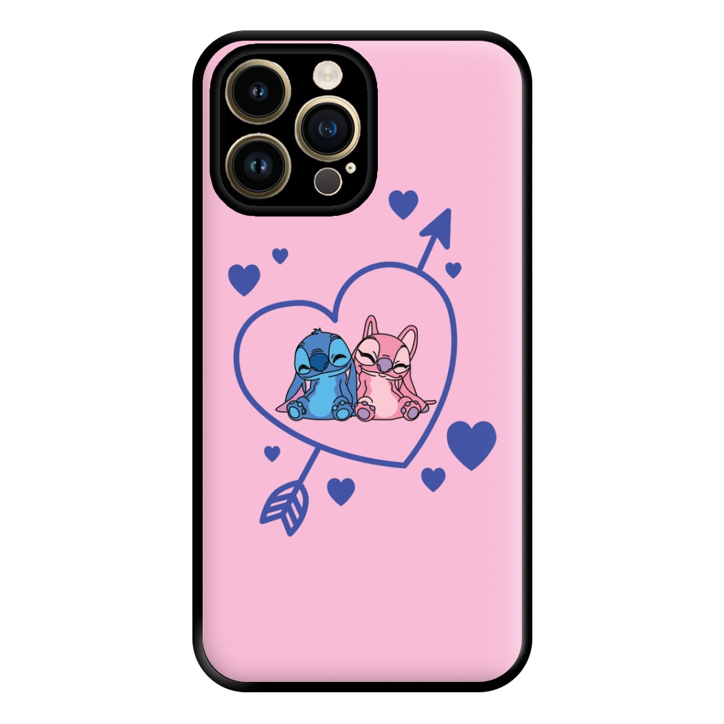 Arrow Heart - Pink Alien Phone Case for iPhone 14 Pro Max